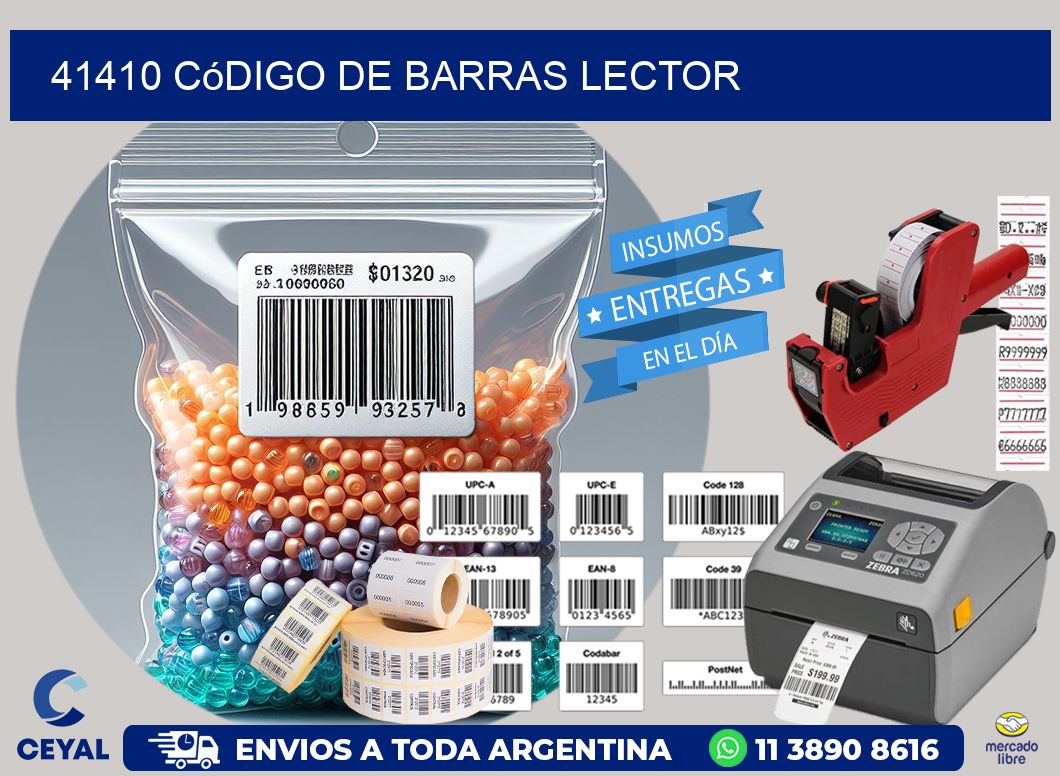 41410 Código de barras lector