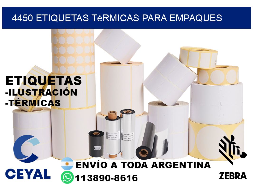 4450 Etiquetas térmicas para empaques
