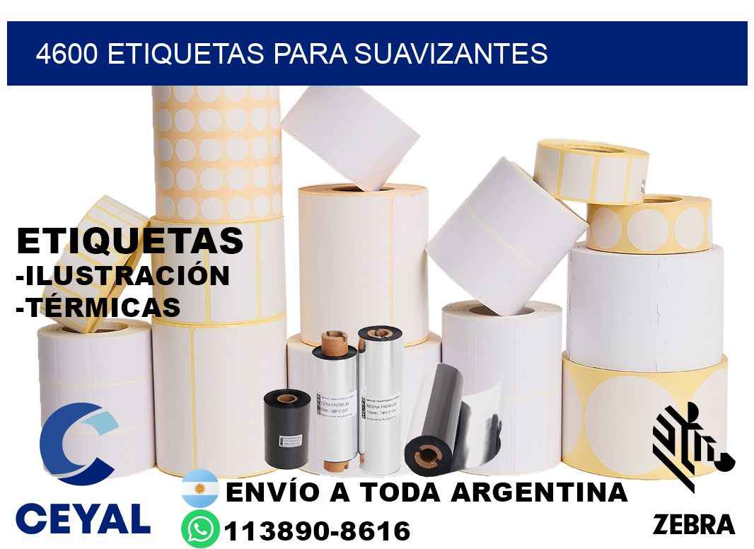 4600 Etiquetas para suavizantes