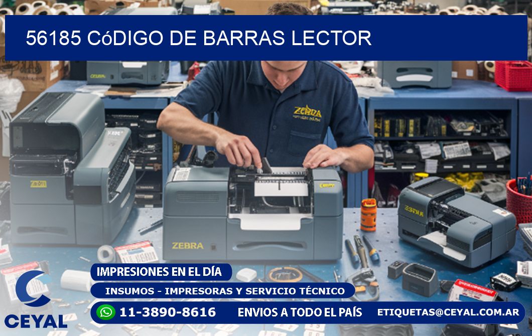 56185 Código de barras lector