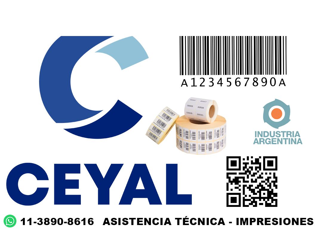 56390 etiqueta de tela zebra