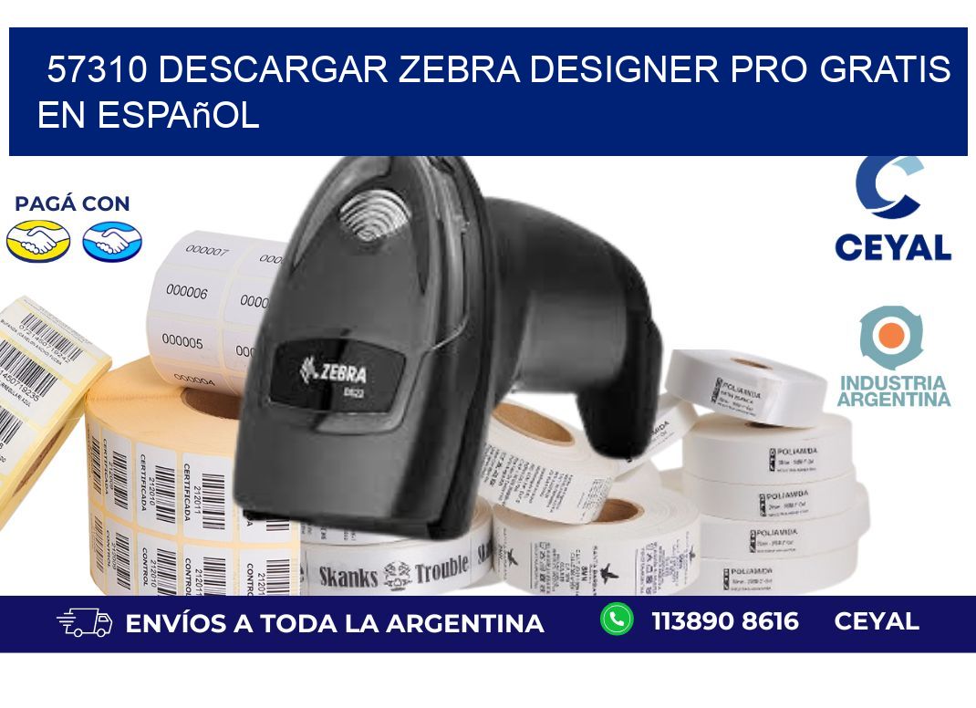 57310 Descargar Zebra Designer Pro gratis en Español
