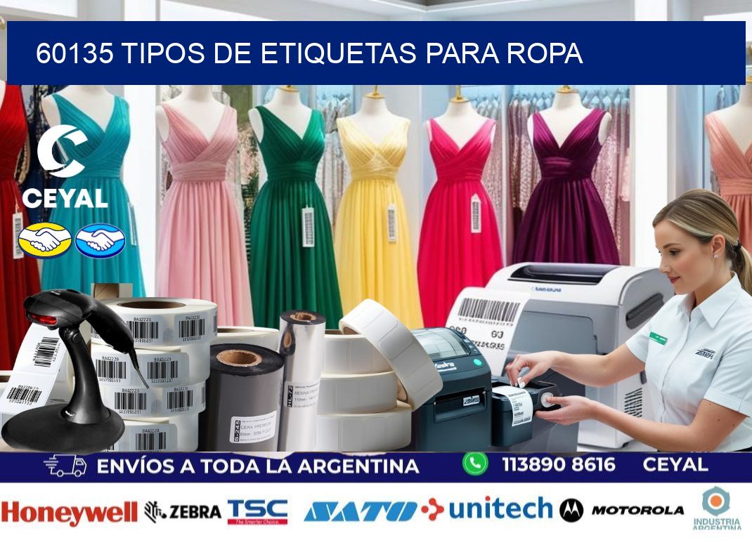 60135 tipos de etiquetas para ropa