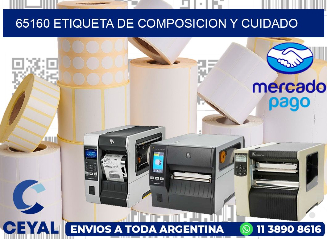 65160 etiqueta de composicion y cuidado