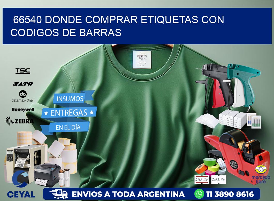 66540 Donde comprar etiquetas con codigos de barras