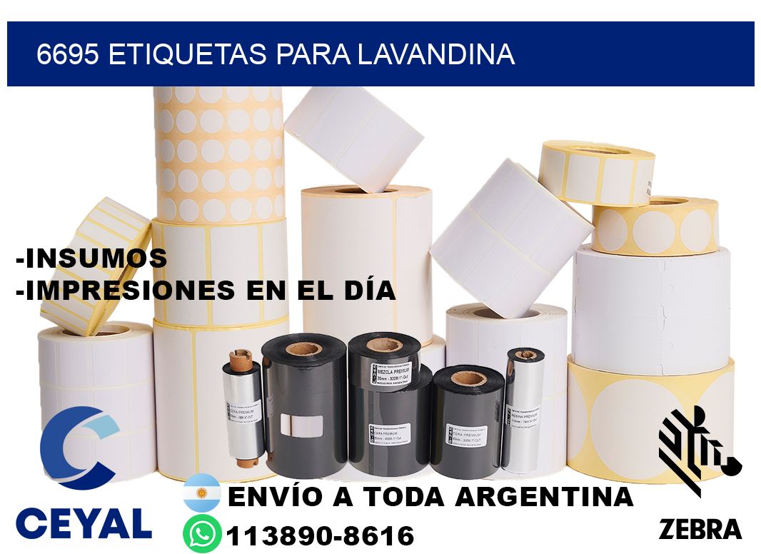 6695 Etiquetas para lavandina