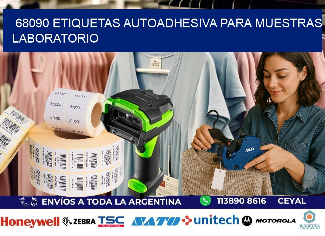68090 etiquetas autoadhesiva para muestras laboratorio
