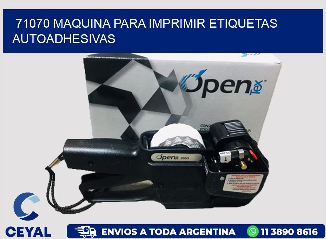 71070 maquina para imprimir etiquetas autoadhesivas