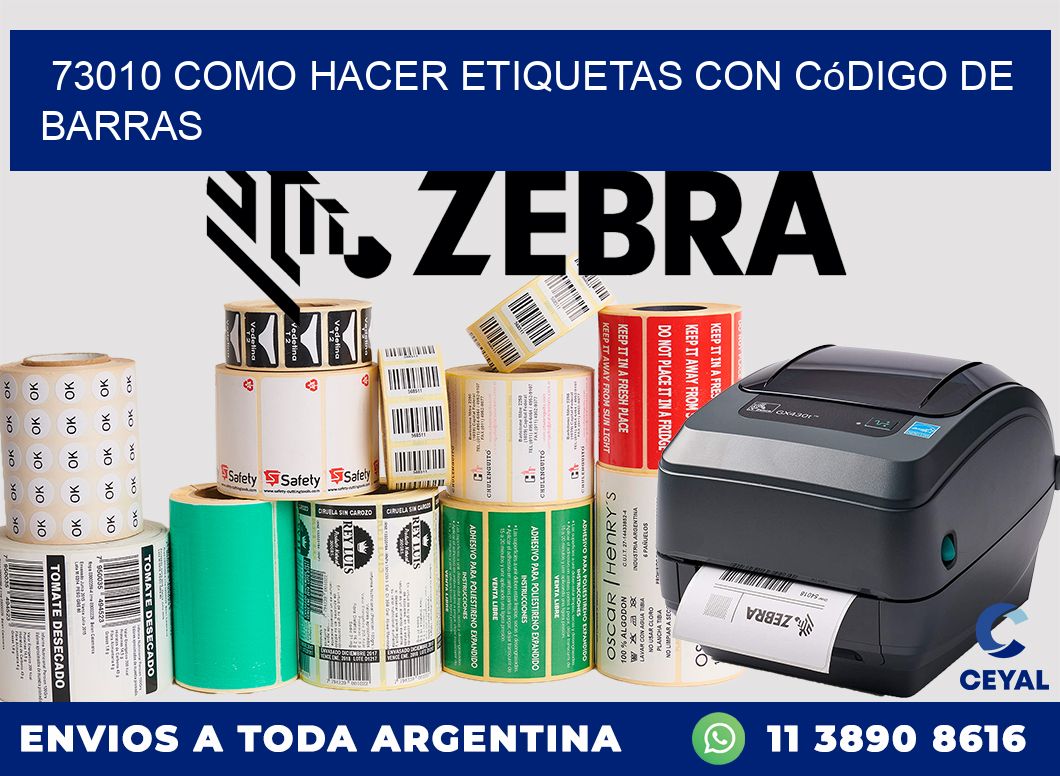 73010 Como hacer etiquetas con código de barras