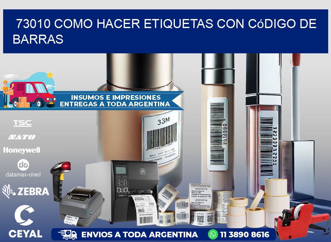 73010 Como hacer etiquetas con código de barras