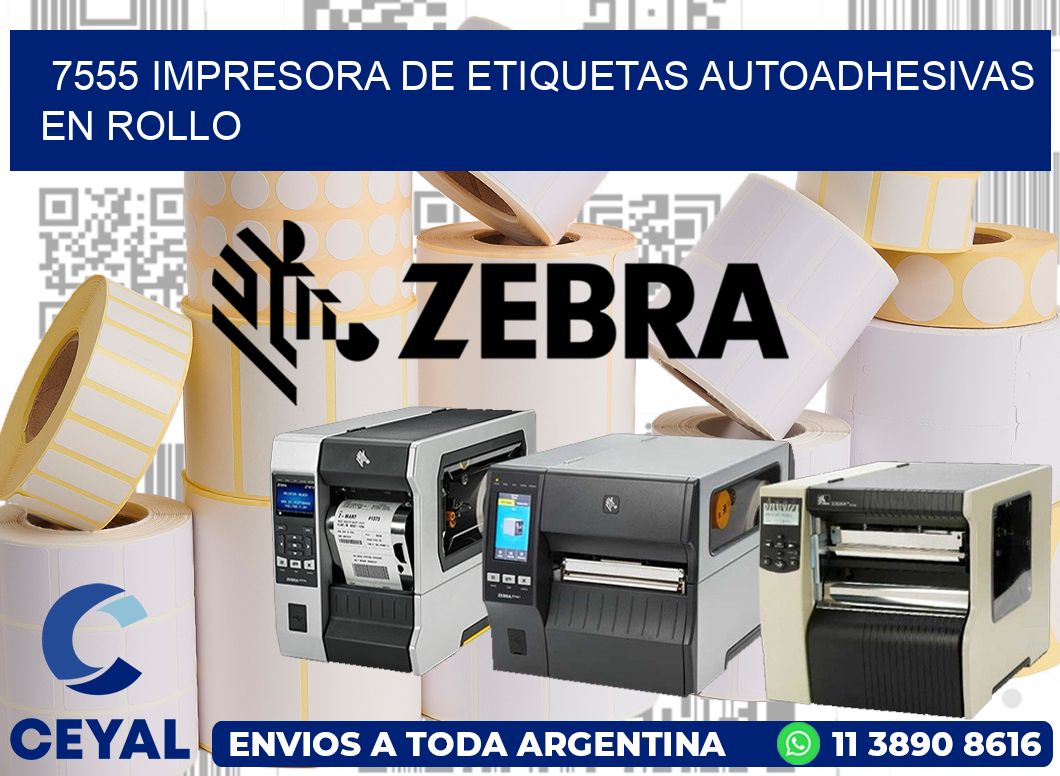 7555 impresora de etiquetas autoadhesivas en rollo