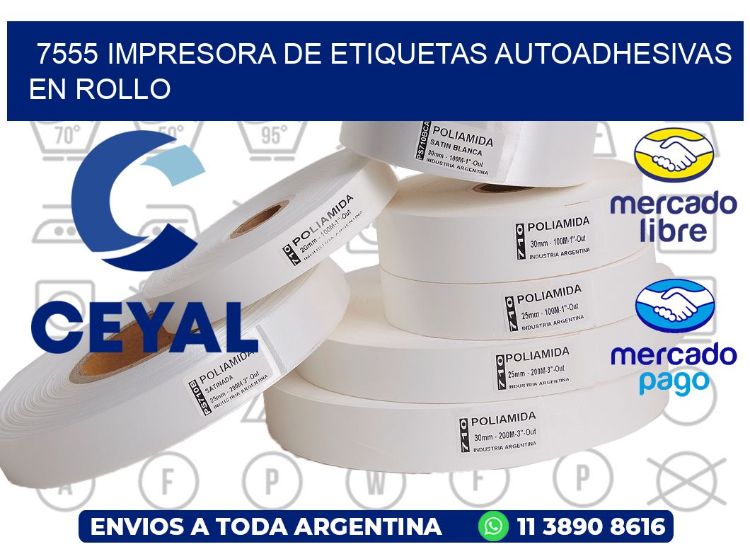 7555 impresora de etiquetas autoadhesivas en rollo