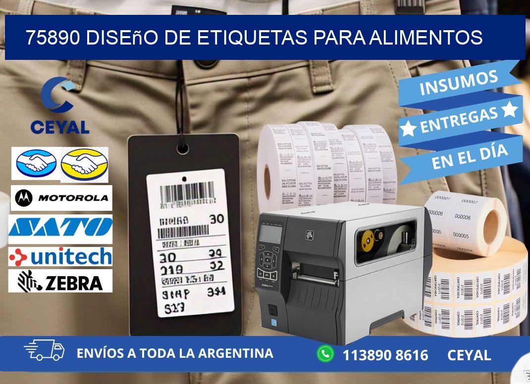 75890 Diseño de etiquetas para alimentos