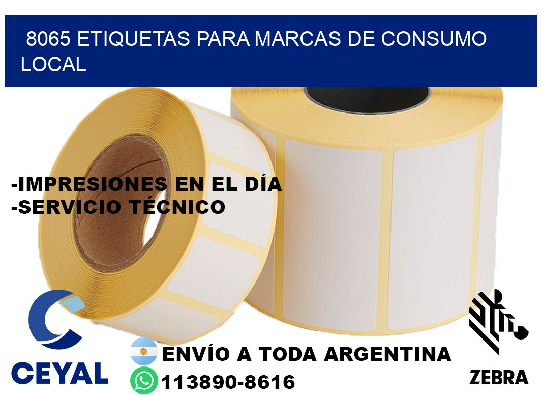 8065 Etiquetas para marcas de consumo local