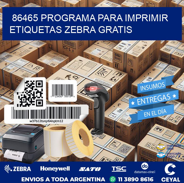 86465 Programa para imprimir etiquetas Zebra gratis