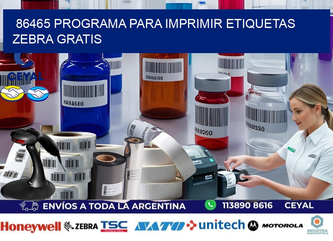 86465 Programa para imprimir etiquetas Zebra gratis