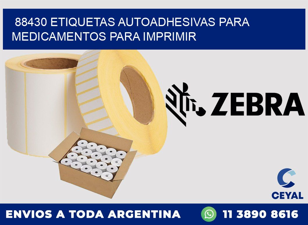88430 Etiquetas autoadhesivas para medicamentos para imprimir
