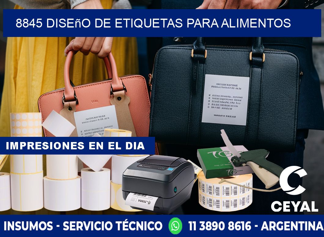 8845 Diseño de etiquetas para alimentos
