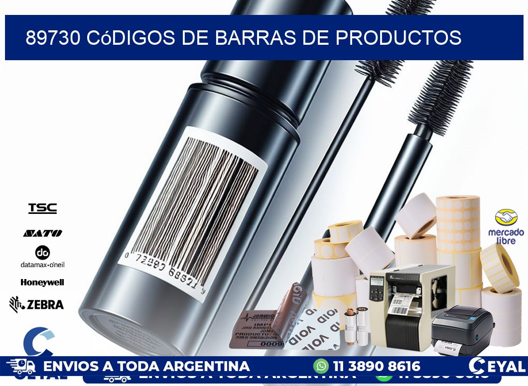 89730 Códigos de barras de productos