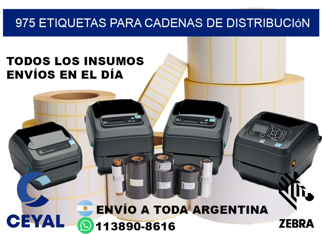 975 Etiquetas para cadenas de distribución