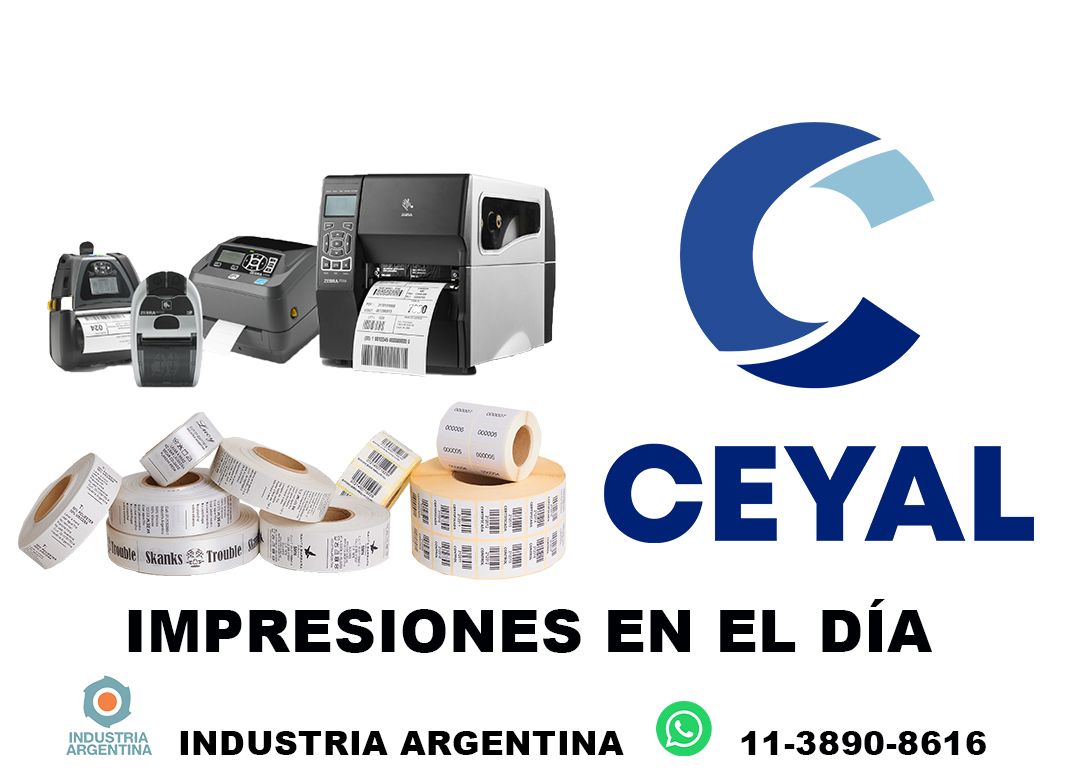 9780 Etiquetas impresas en el día