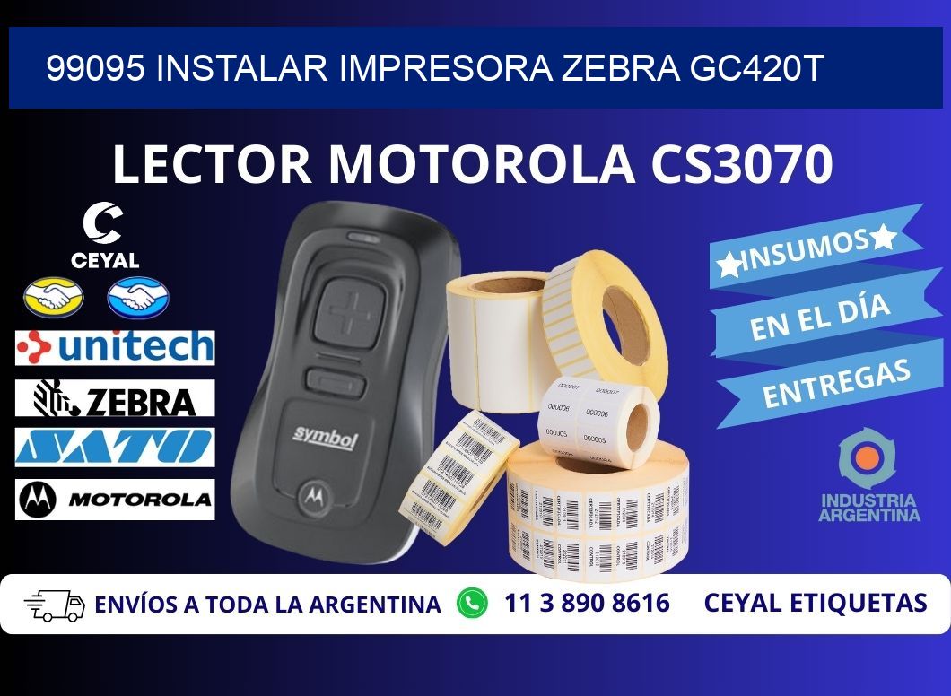 99095 Instalar impresora Zebra GC420t