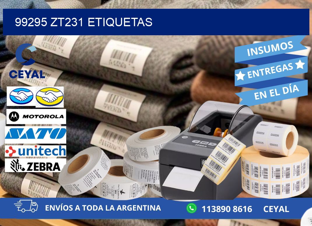 99295 ZT231 etiquetas