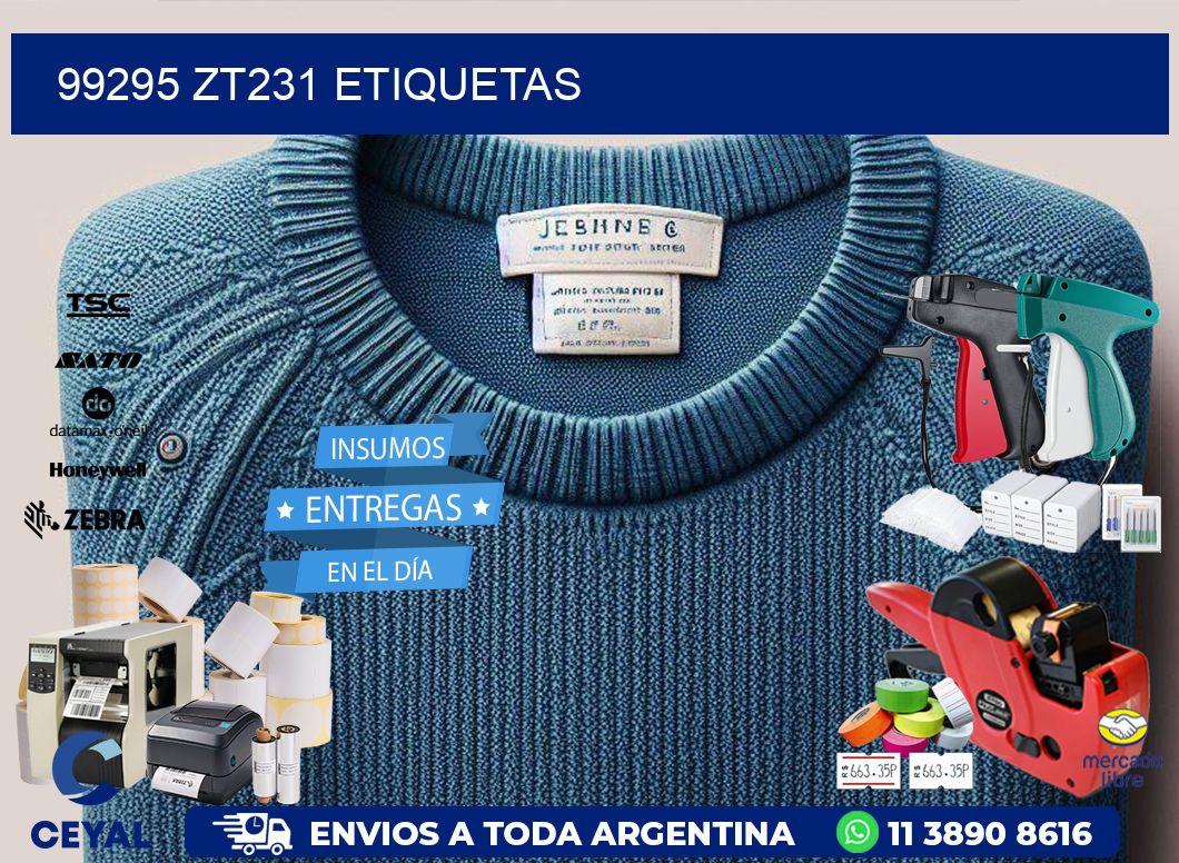 99295 ZT231 etiquetas
