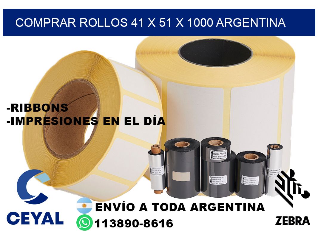 Comprar Rollos 41 x 51 x 1000 argentina