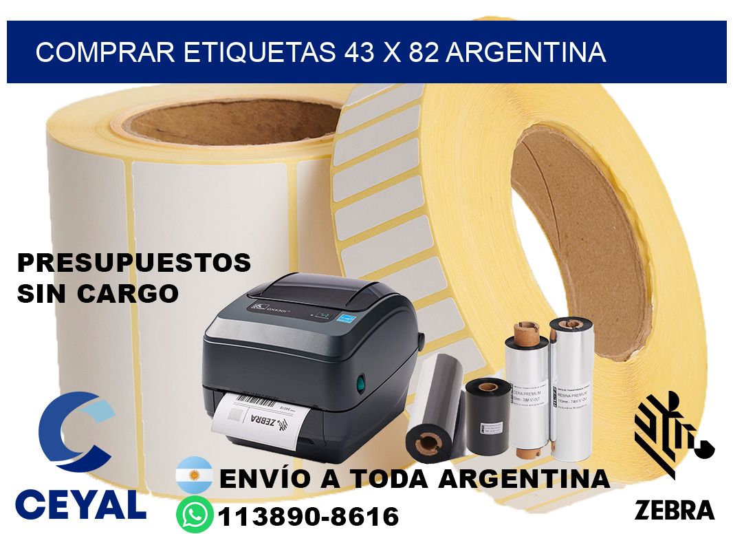 Comprar etiquetas 43 x 82 argentina