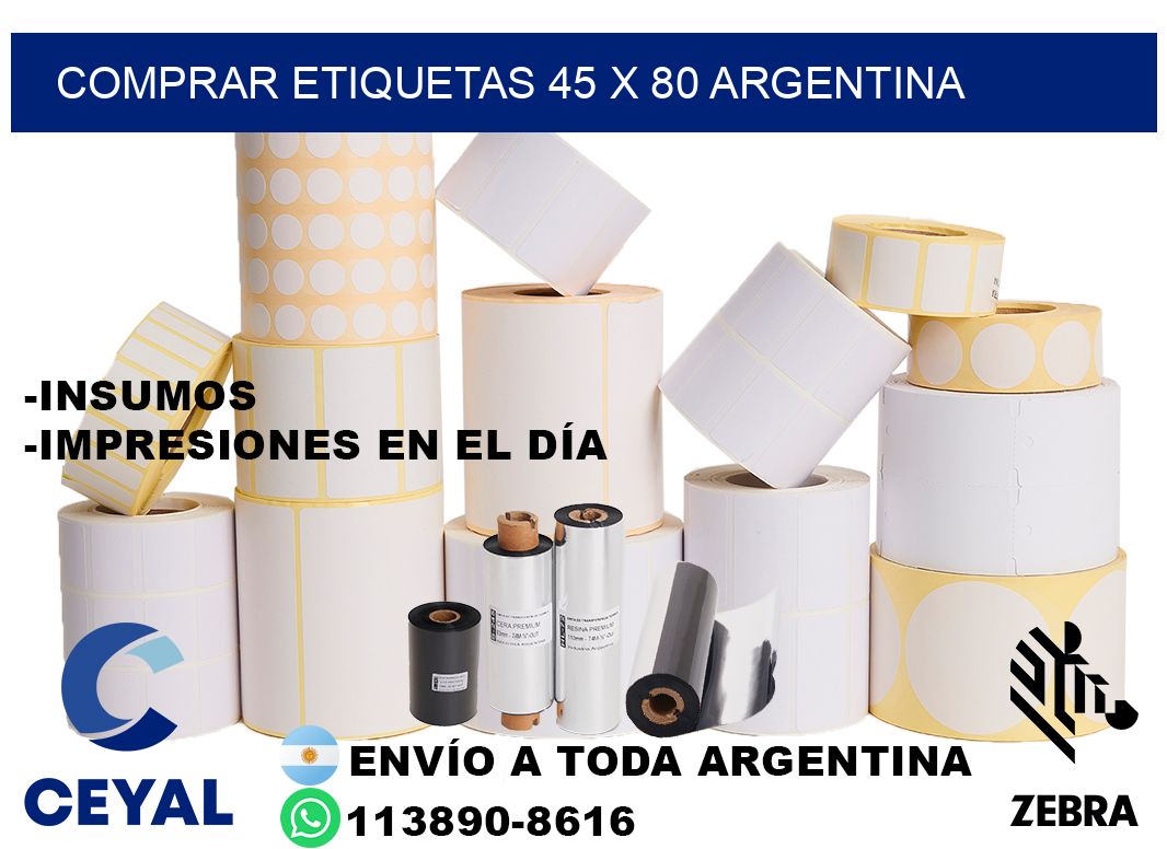 Comprar etiquetas 45 x 80 argentina