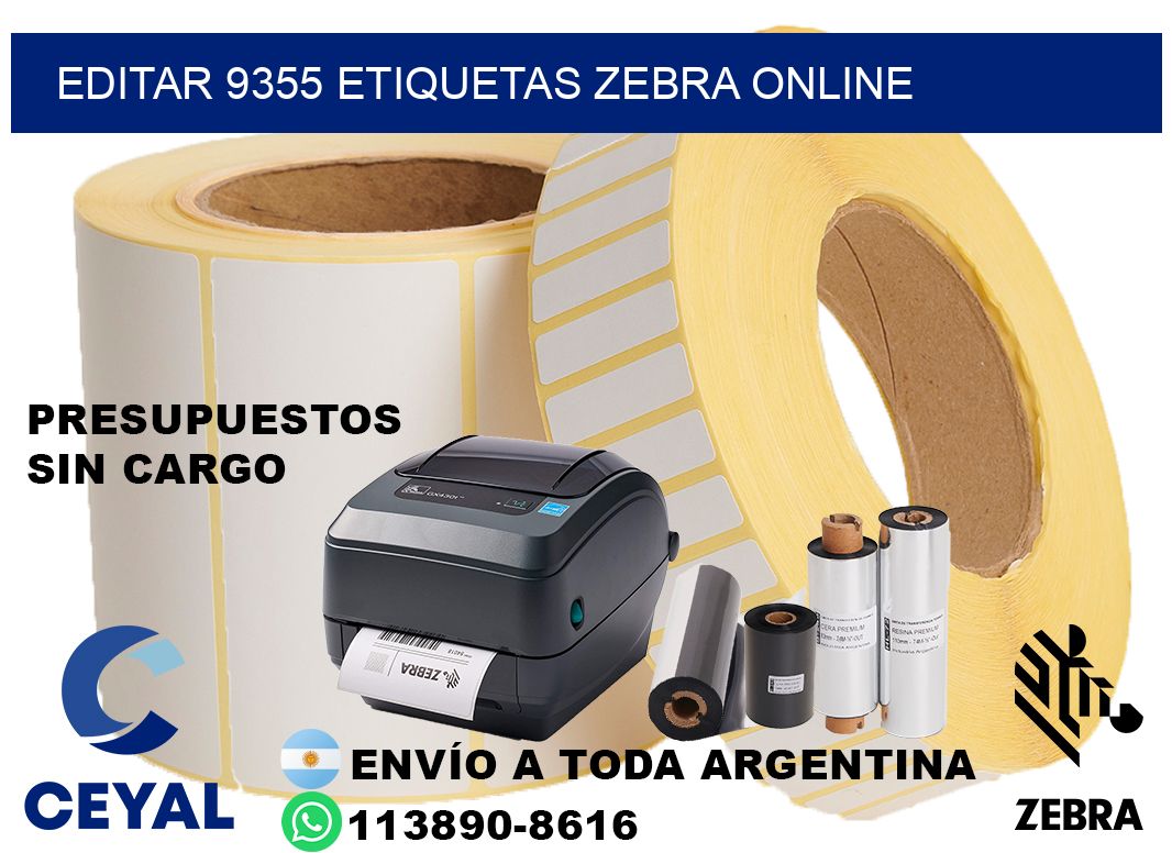 EDITAR 9355 ETIQUETAS ZEBRA ONLINE