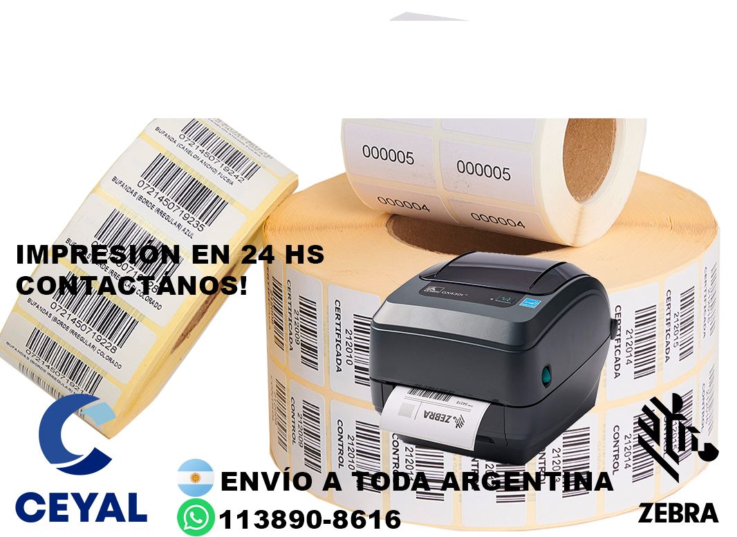 etiquetas impresoras mercado libre  74 x 100