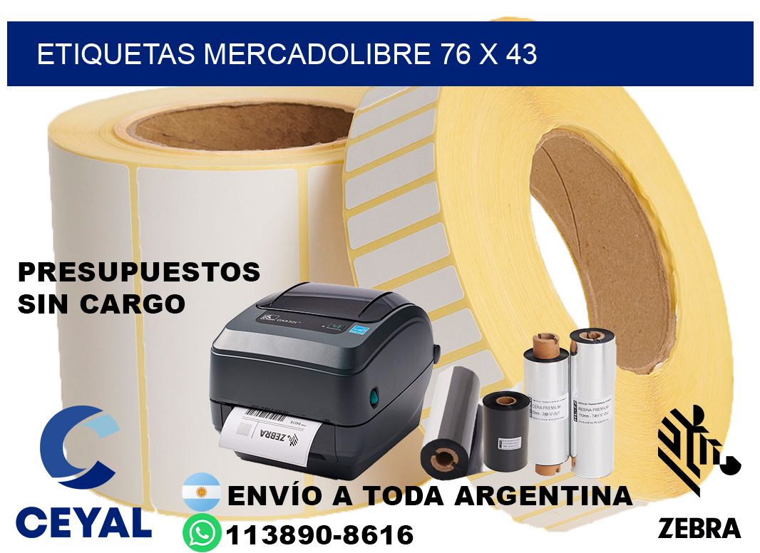 etiquetas mercadolibre 76 x 43