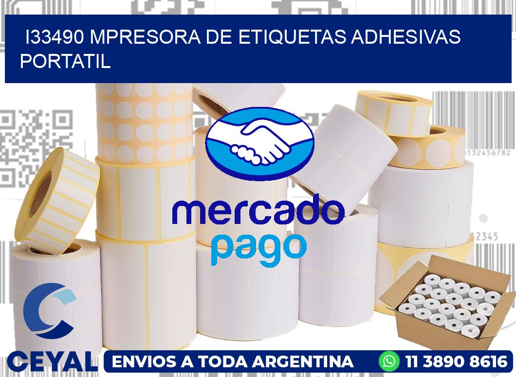 i33490 mpresora de etiquetas adhesivas portatil