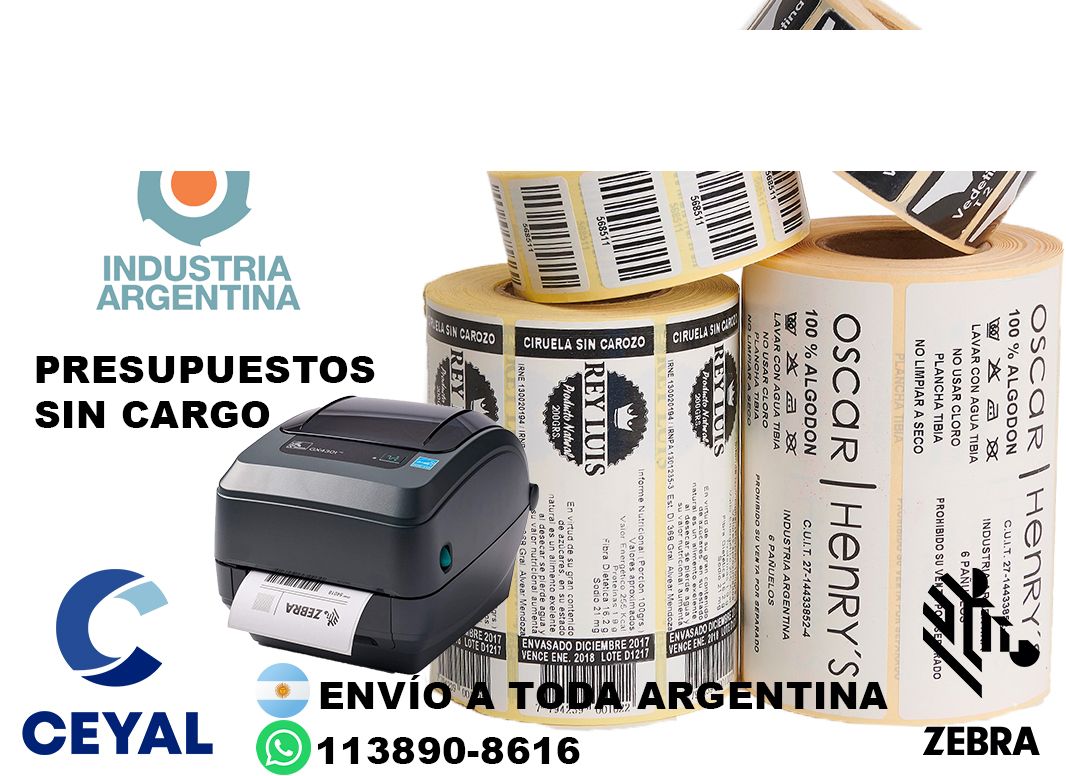 impresoras de etiquetas adhesivas mercadolibre  30 x 67