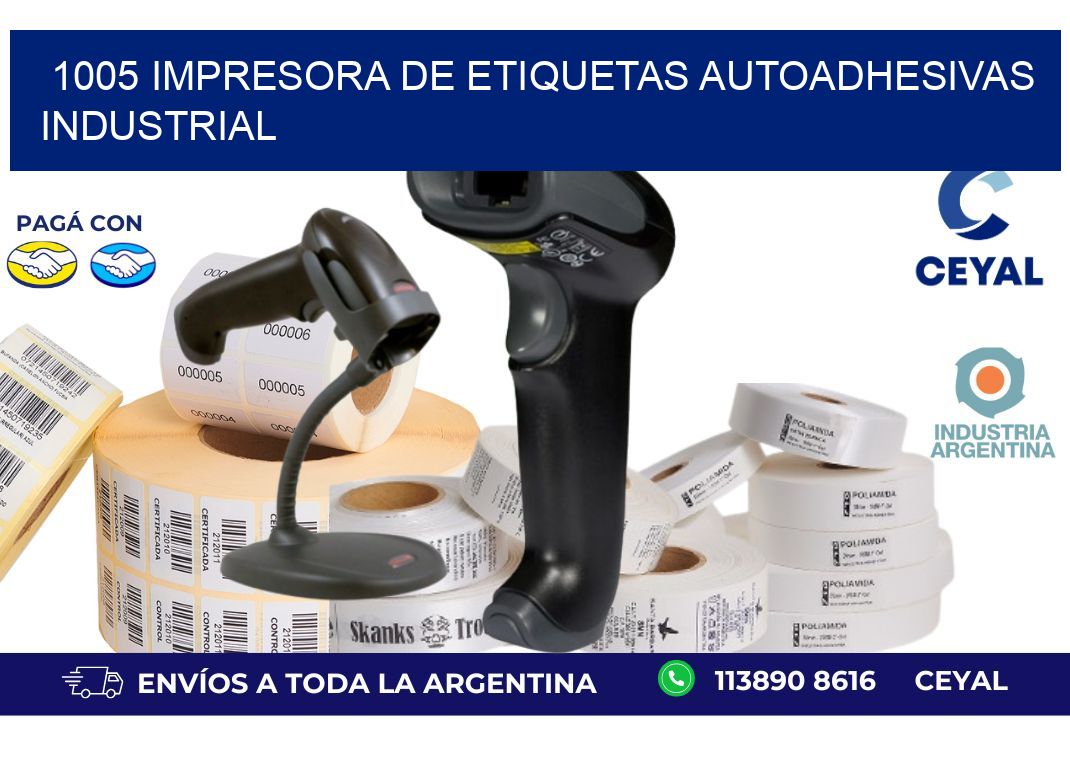 1005 Impresora de etiquetas autoadhesivas industrial