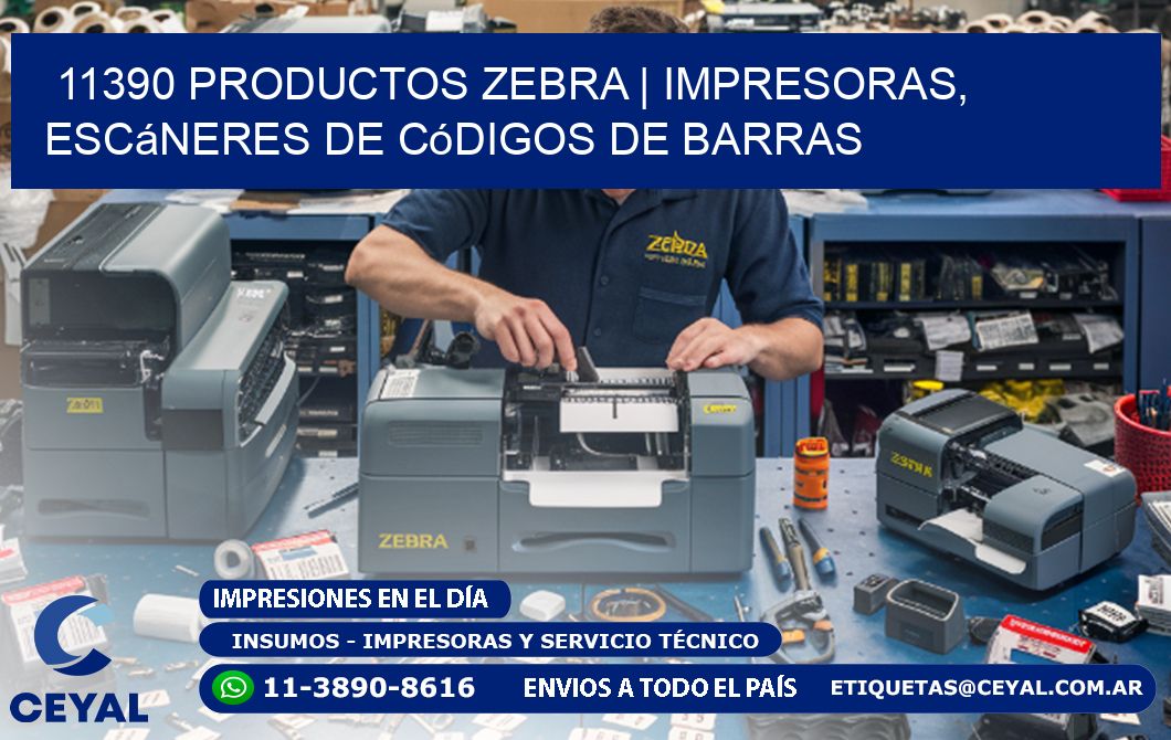 11390 Productos Zebra | Impresoras, escáneres de códigos de barras