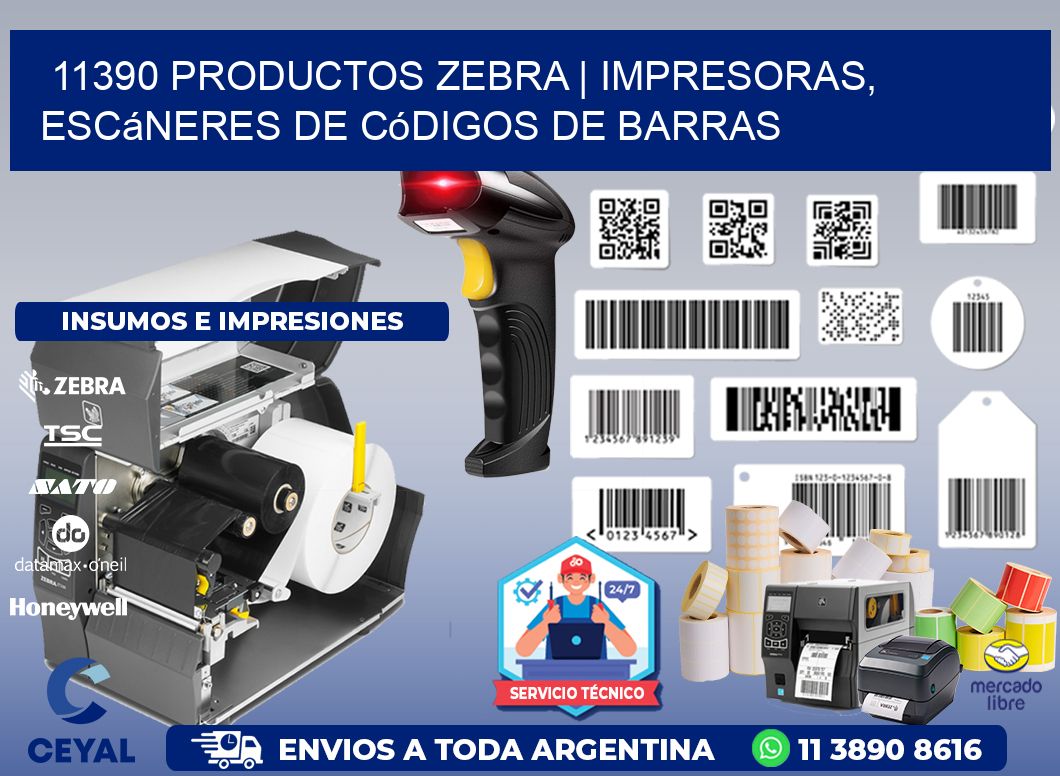 11390 Productos Zebra | Impresoras, escáneres de códigos de barras