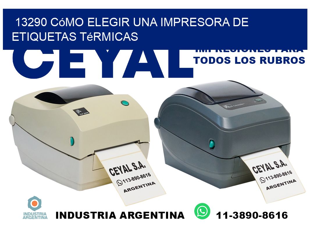 13290 cómo elegir una impresora de etiquetas térmicas
