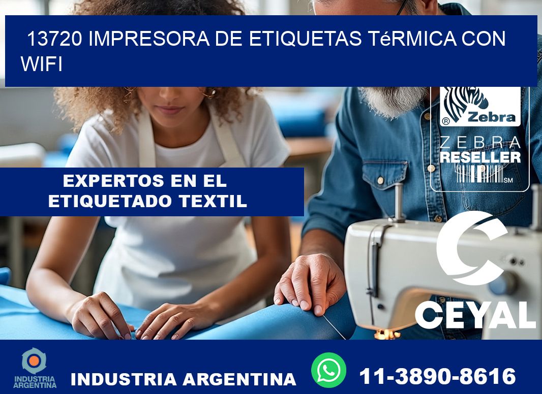 13720 impresora de etiquetas térmica con wifi