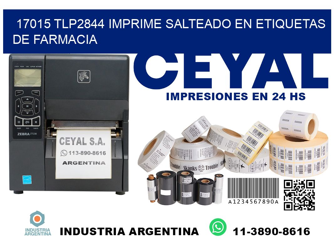 17015 tlp2844 imprime salteado en etiquetas de farmacia