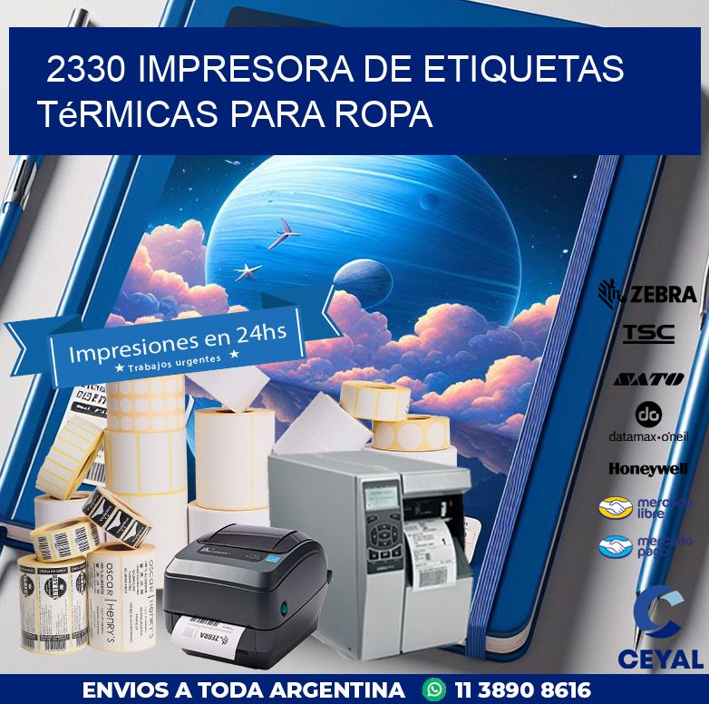 2330 impresora de etiquetas térmicas para ropa