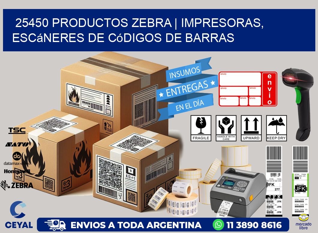 25450 Productos Zebra | Impresoras, escáneres de códigos de barras