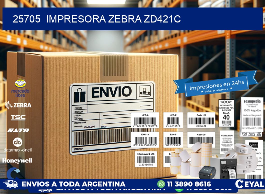 25705 Impresora Zebra zd421c