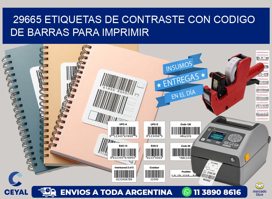 29665 etiquetas de contraste con codigo de barras para imprimir