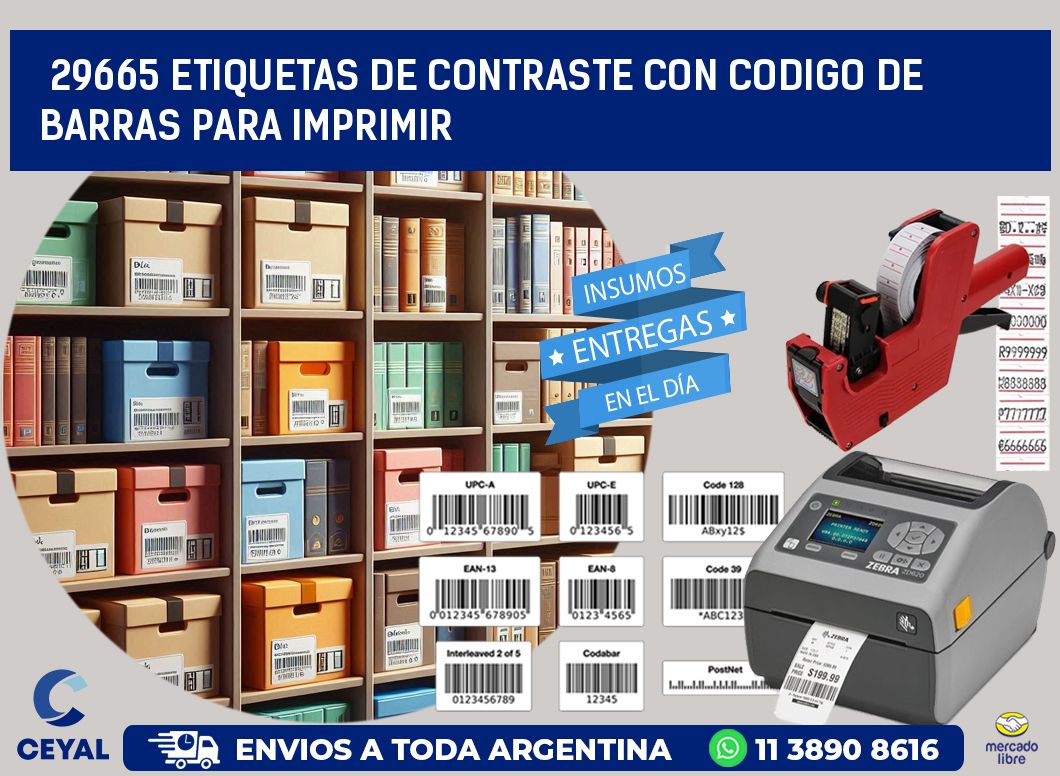 29665 etiquetas de contraste con codigo de barras para imprimir