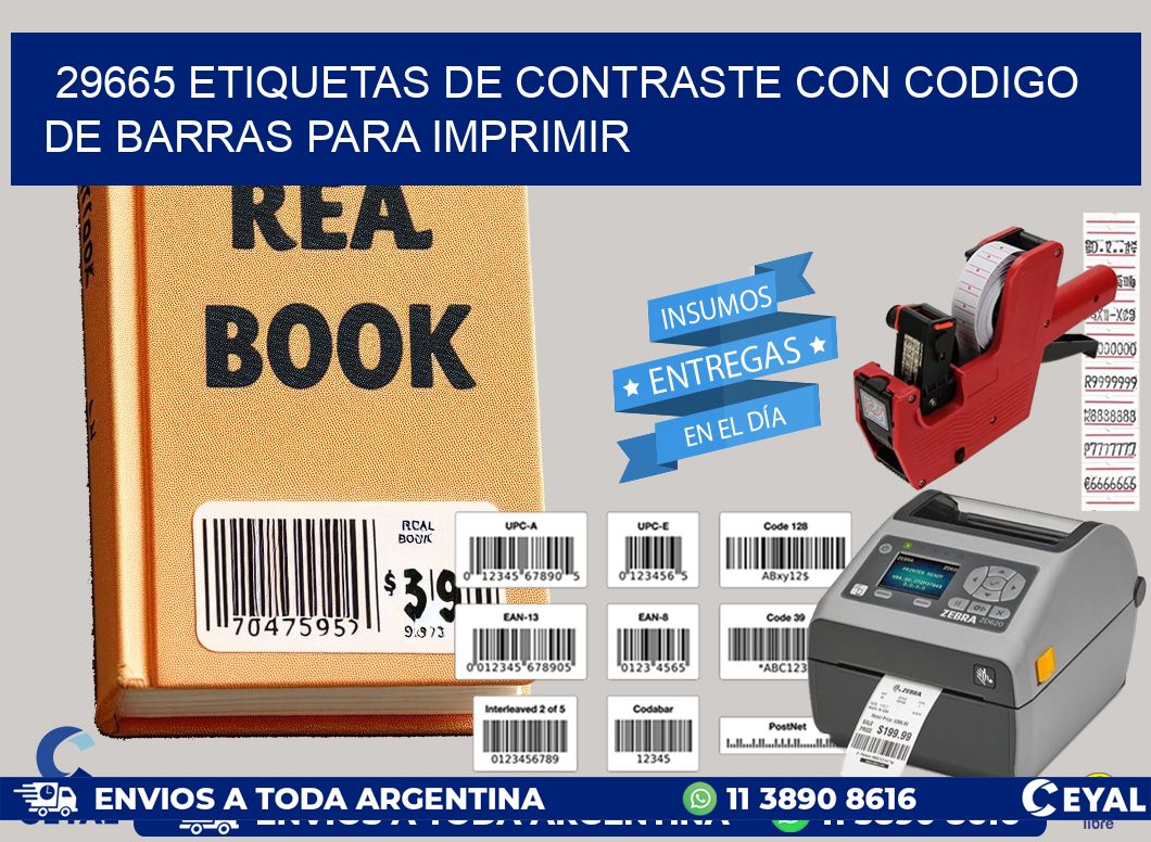 29665 etiquetas de contraste con codigo de barras para imprimir