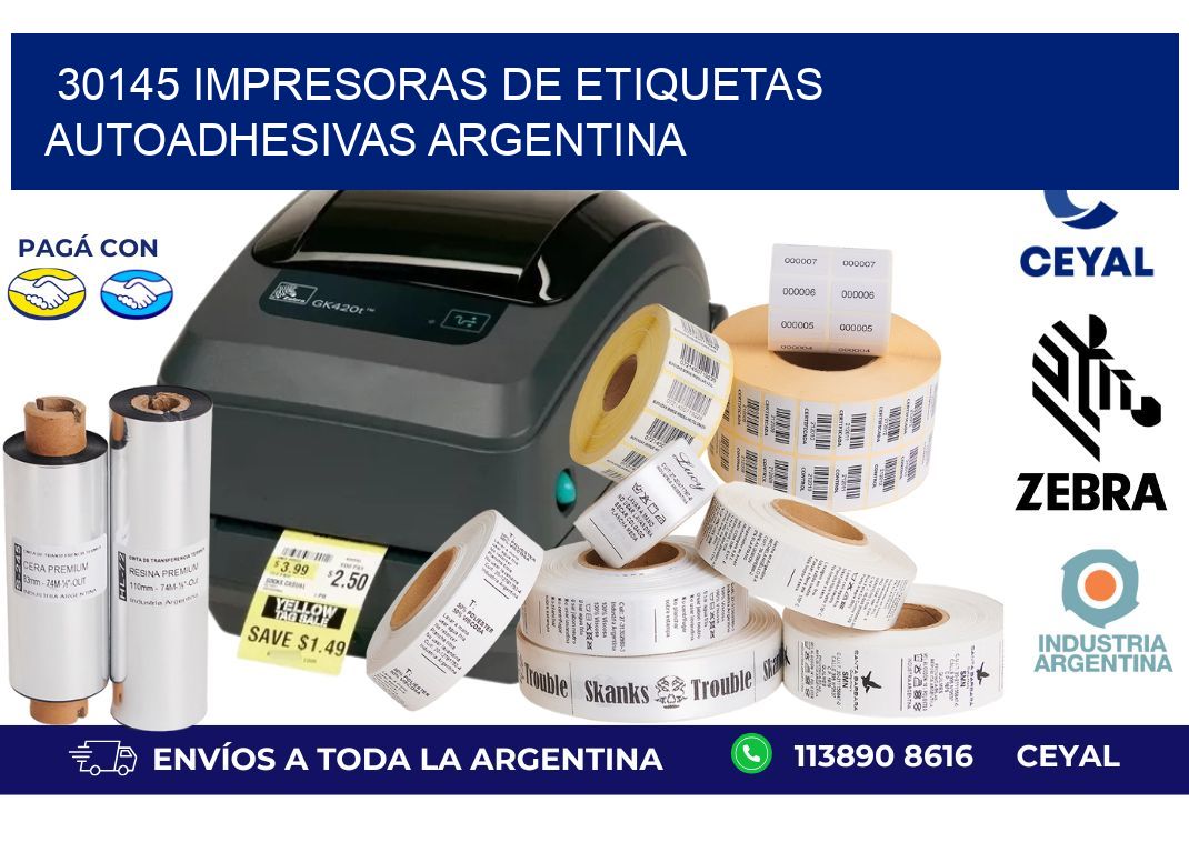 30145 Impresoras de etiquetas autoadhesivas argentina