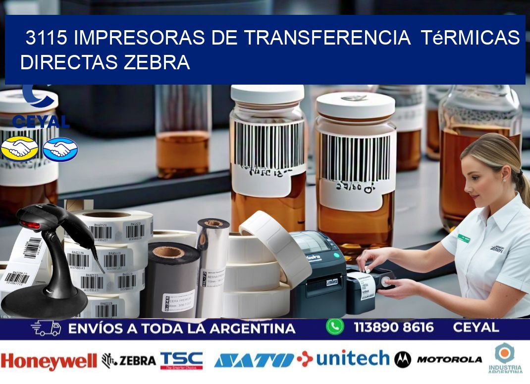 3115 impresoras de Transferencia  térmicas directas zebra